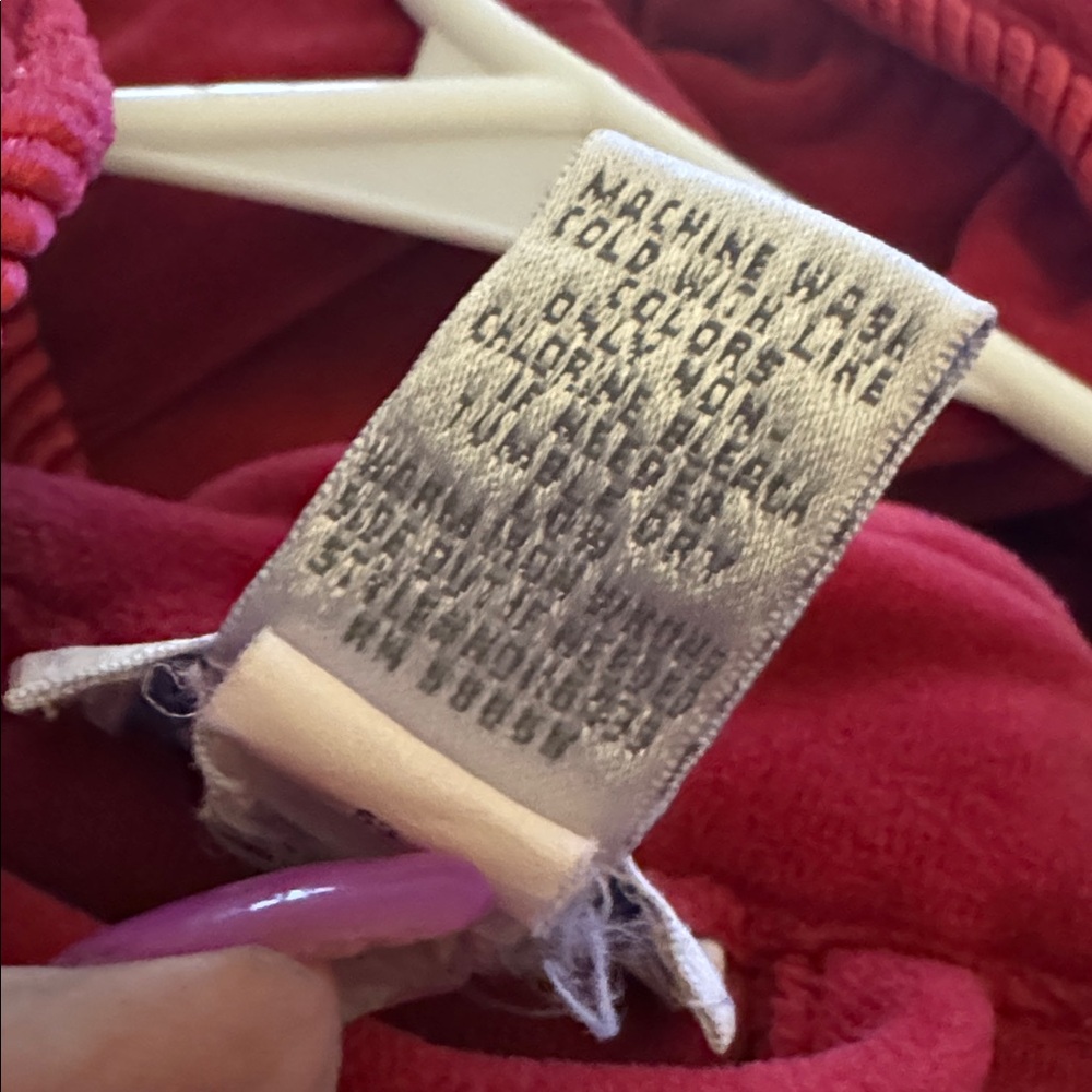 Nordstrom Rich Red Long Sleeve Velour Bathrobe - Picture 16 of 16